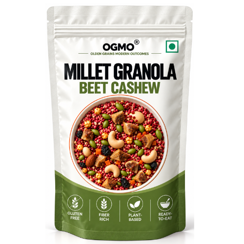 Beet Cashew Millet Granola
